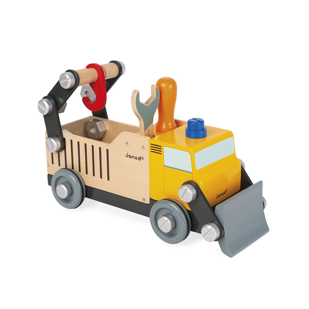 Janod Brico'Kids - Vrachtwagen Wegwerker, Janod