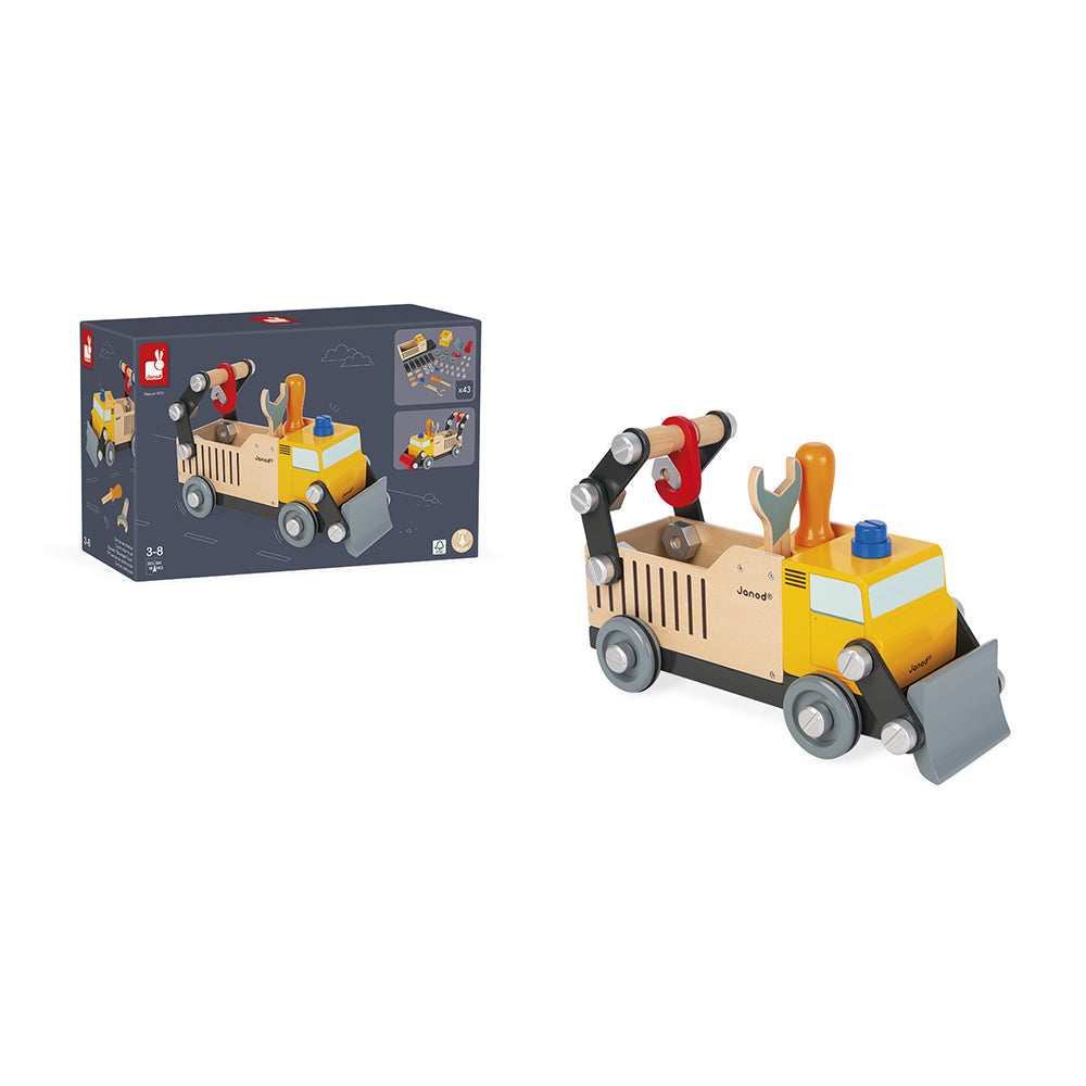 Janod Brico'Kids - Vrachtwagen Wegwerker, Janod