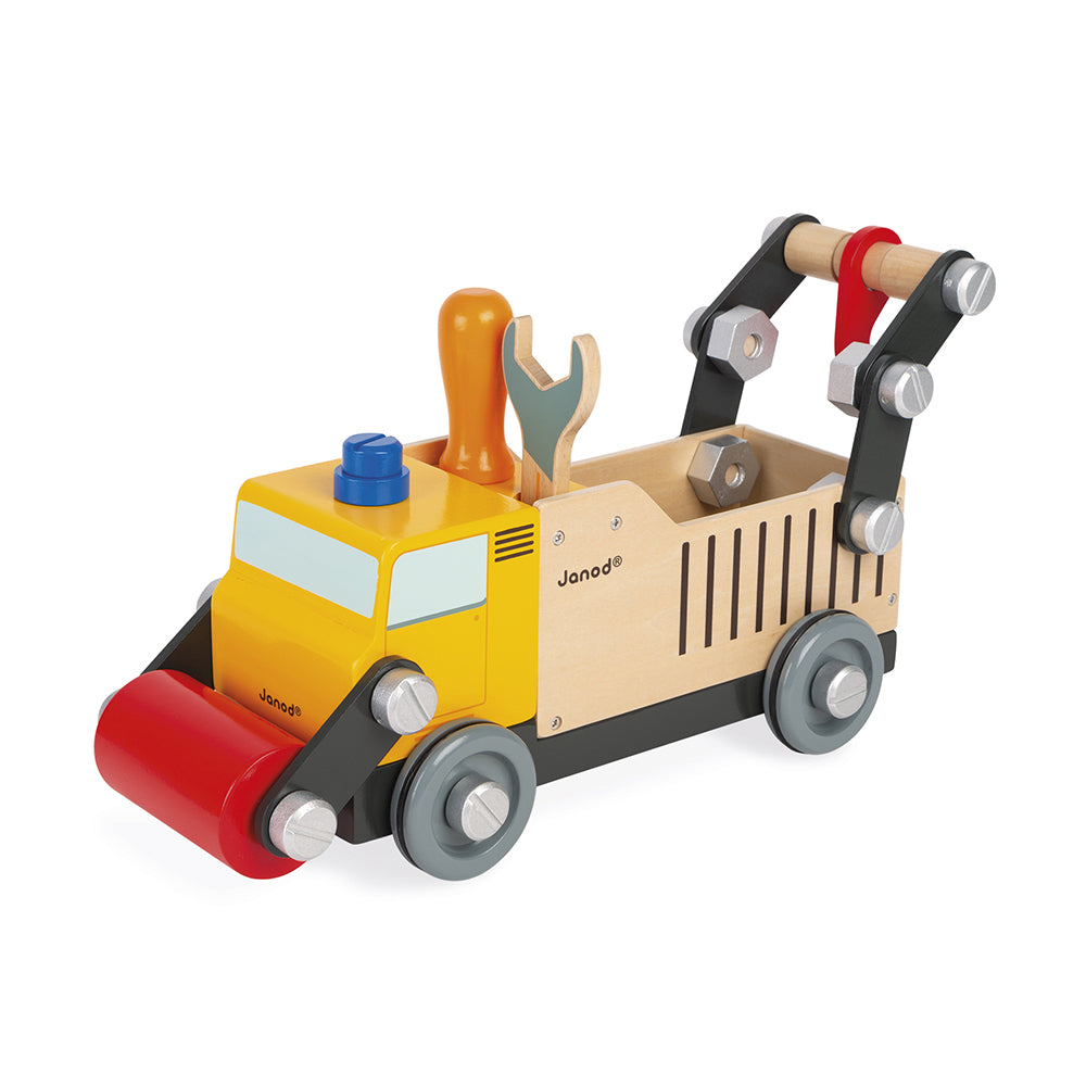 Janod Brico'Kids - Vrachtwagen Wegwerker, Janod