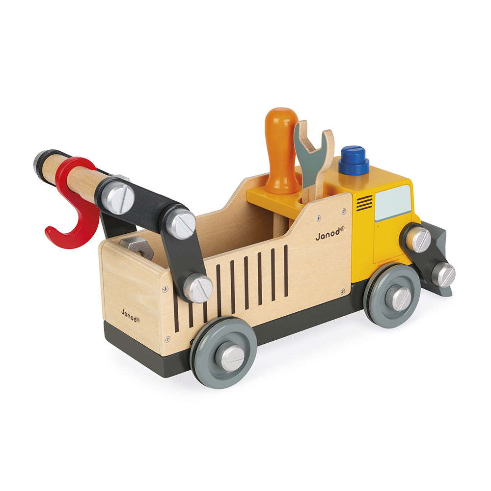 Janod Brico'Kids - Vrachtwagen Wegwerker, Janod