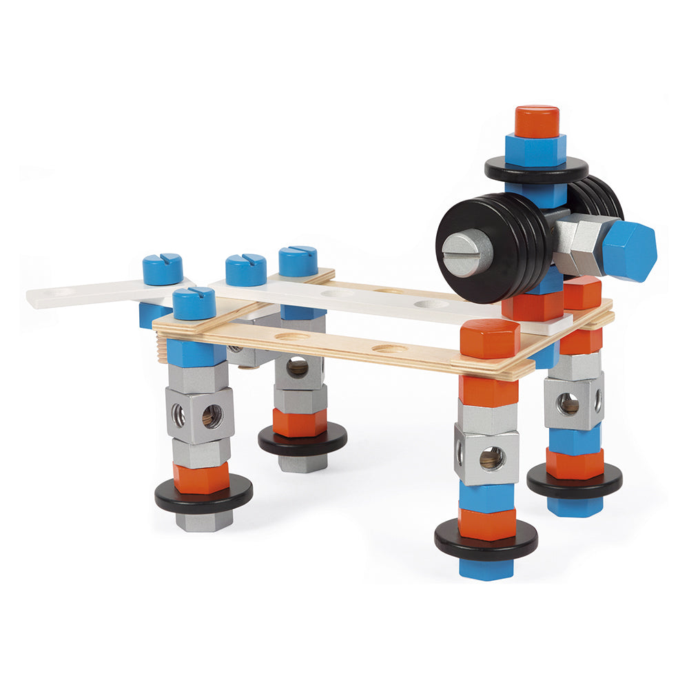 Janod Brico'Kids - Doos 100 Onderdelen, Janod