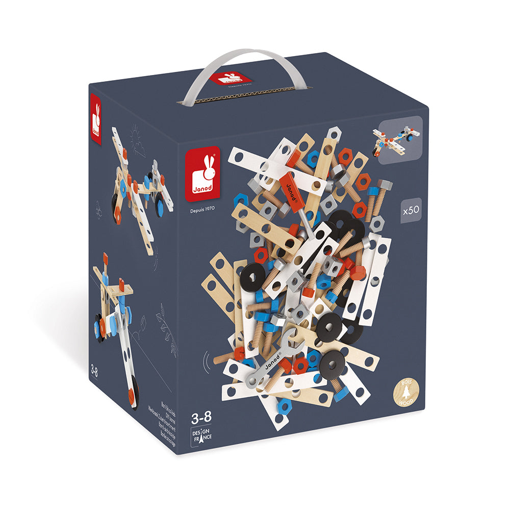 Janod Brico'Kids - Doos 50 Onderdelen, Janod