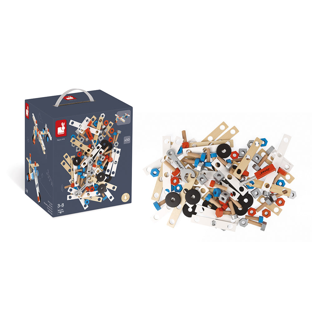 Janod Brico'Kids - Doos 50 Onderdelen, Janod