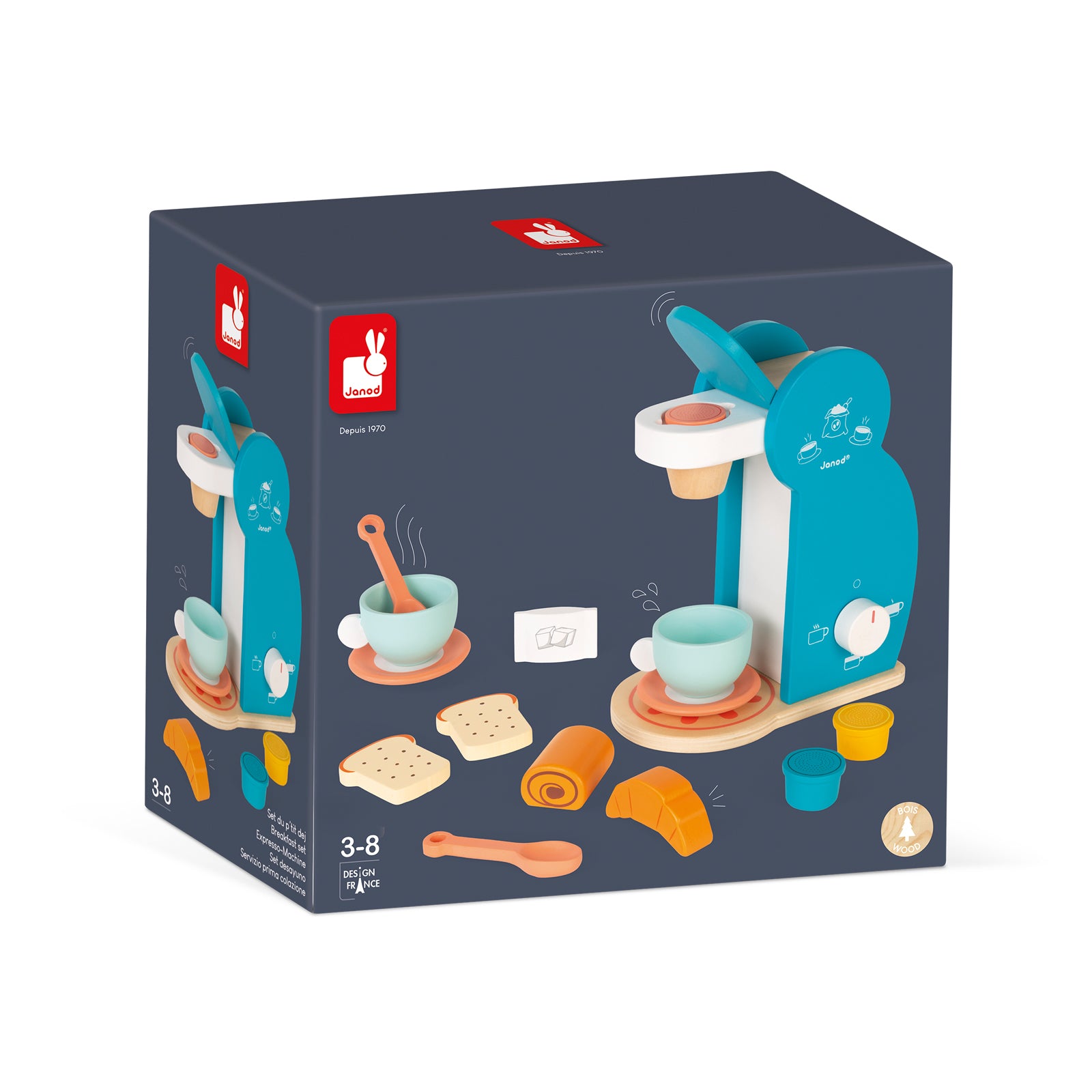 Janod In De Keuken - Koffiezetapparaat Ontbijtset, Janod