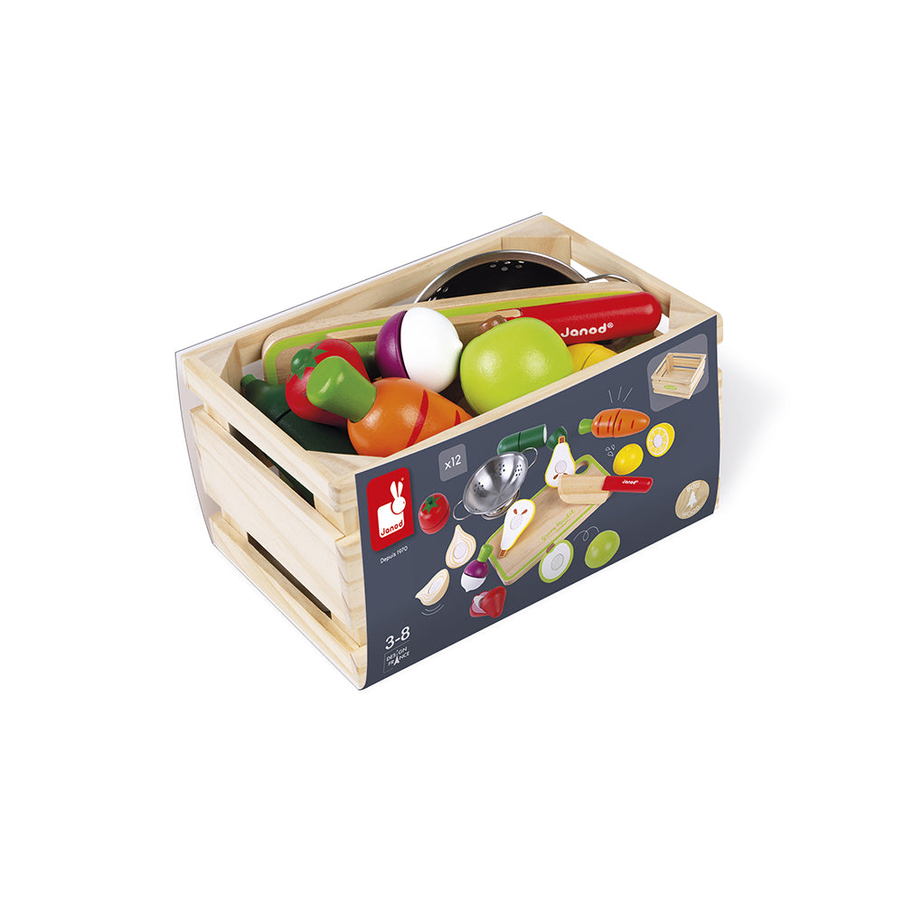 Janod Green Market - Groente En Fruit Maxi Set, Janod