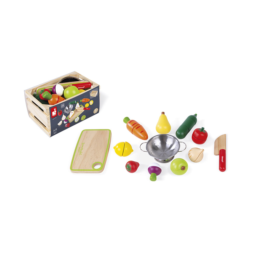 Janod Green Market - Groente En Fruit Maxi Set, Janod