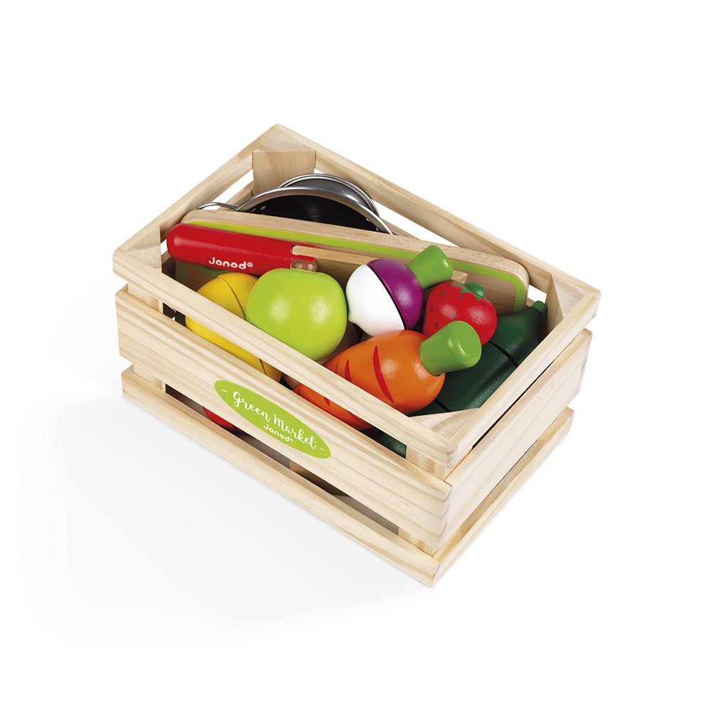 Janod Green Market - Groente En Fruit Maxi Set, Janod