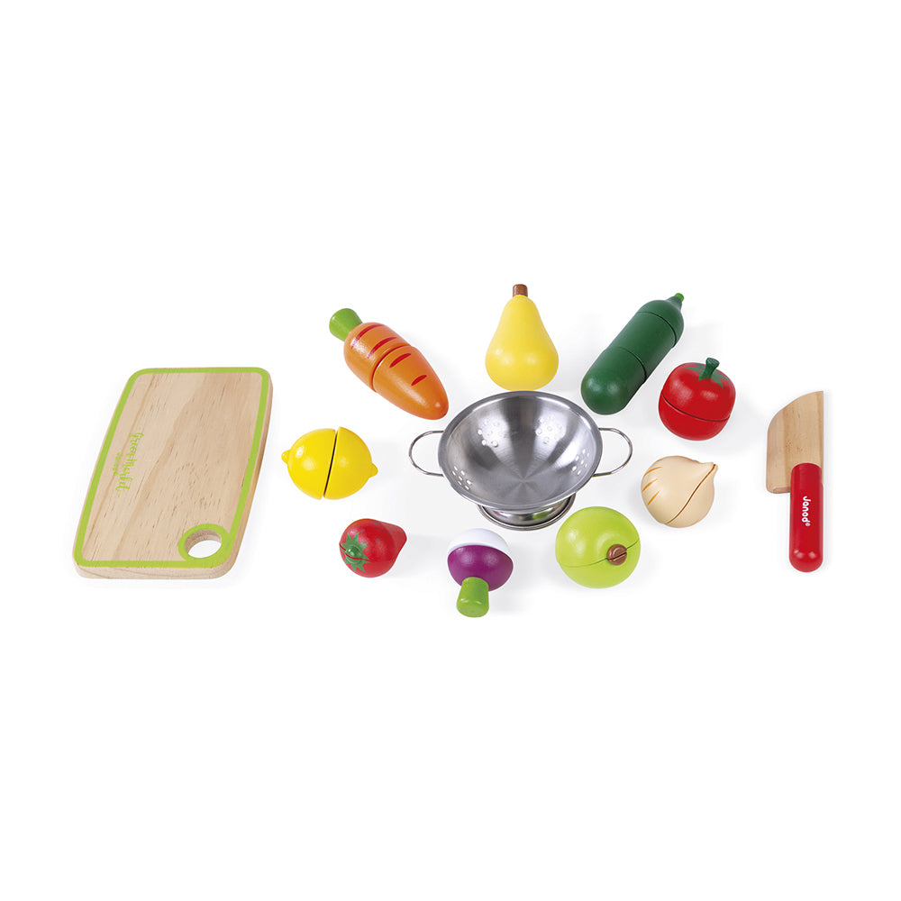 Janod Green Market - Groente En Fruit Maxi Set, Janod