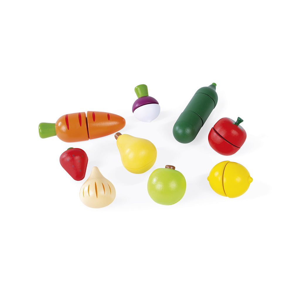 Janod Green Market - Groente En Fruit Maxi Set, Janod