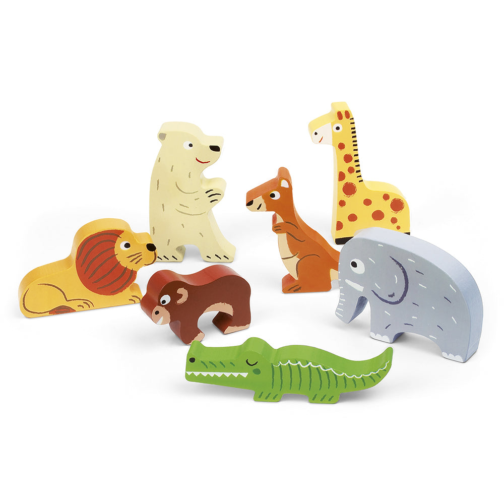Janod Chunky Puzzel - Dierentuindieren, Janod
