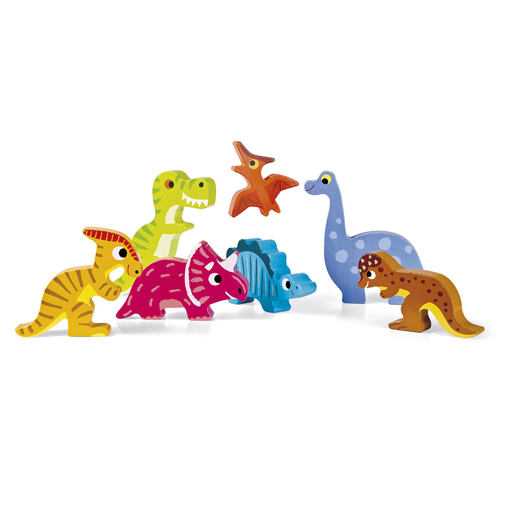 Janod Chunky Puzzel - Dinosaurus, Janod