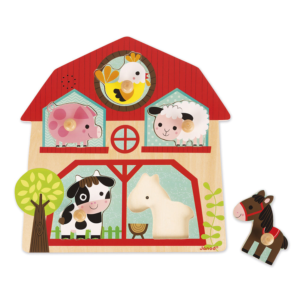 Janod Muzikale Puzzel - De Vrienden Van De Boerderij, Janod