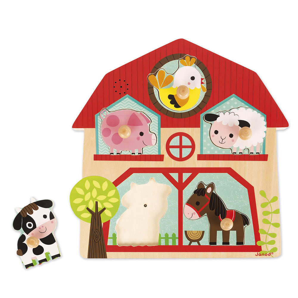 Janod Muzikale Puzzel - De Vrienden Van De Boerderij, Janod