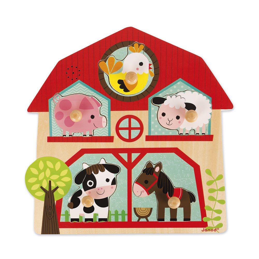 Janod Muzikale Puzzel - De Vrienden Van De Boerderij, Janod