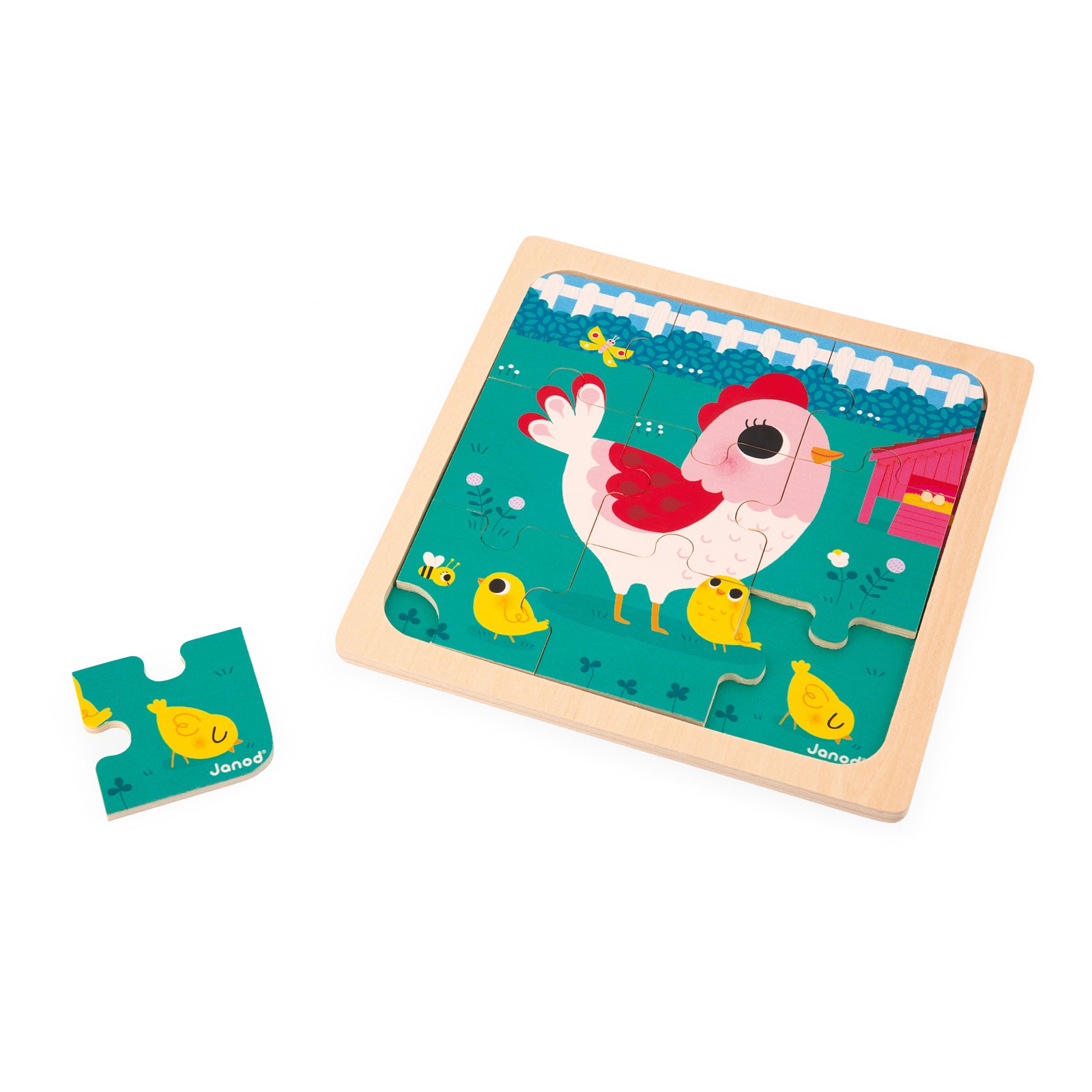 Janod Puzzel - Kip Henriette, Janod