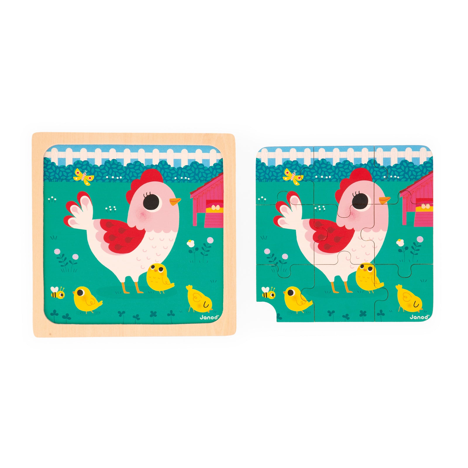 Janod Puzzel - Kip Henriette, Janod