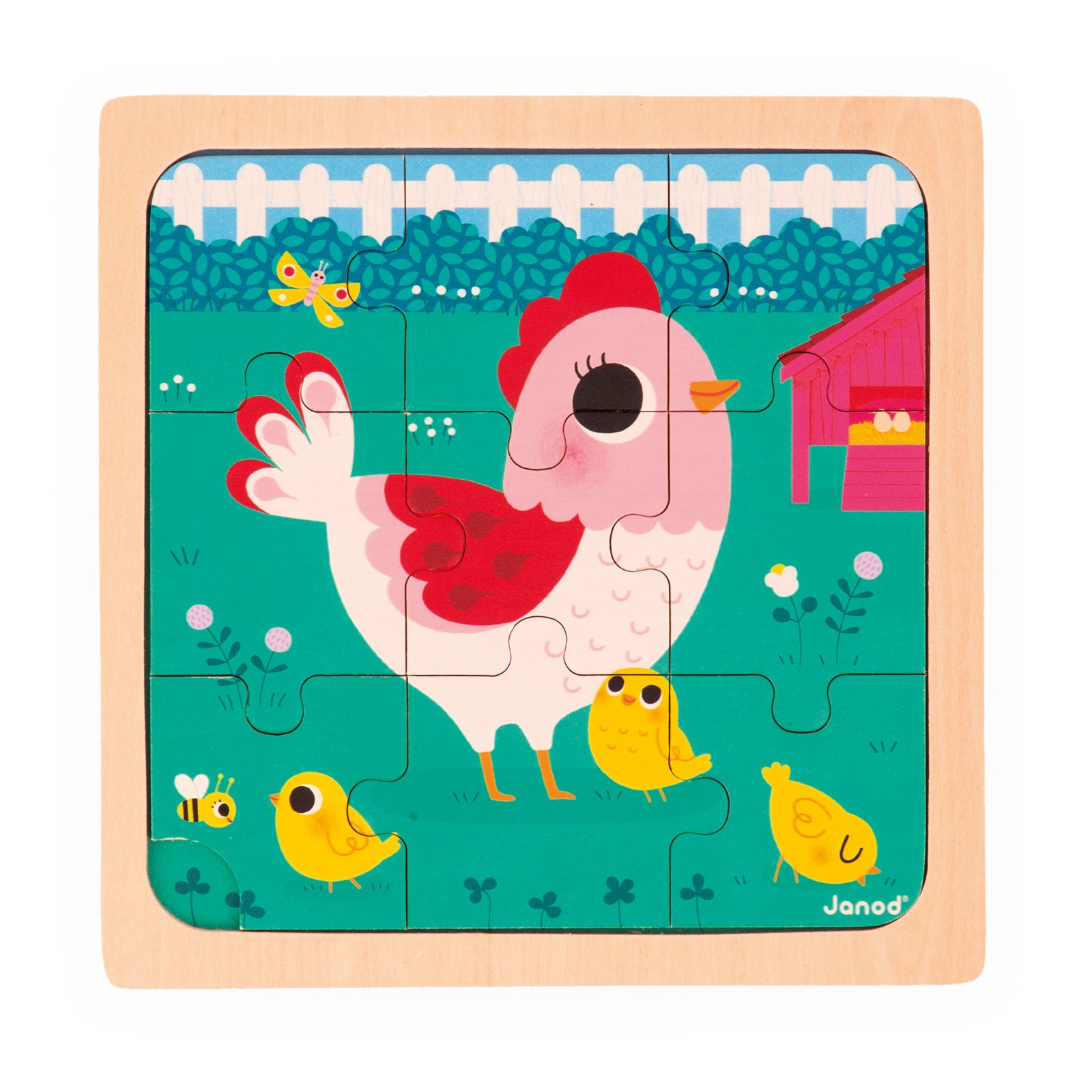 Janod Puzzel - Kip Henriette, Janod