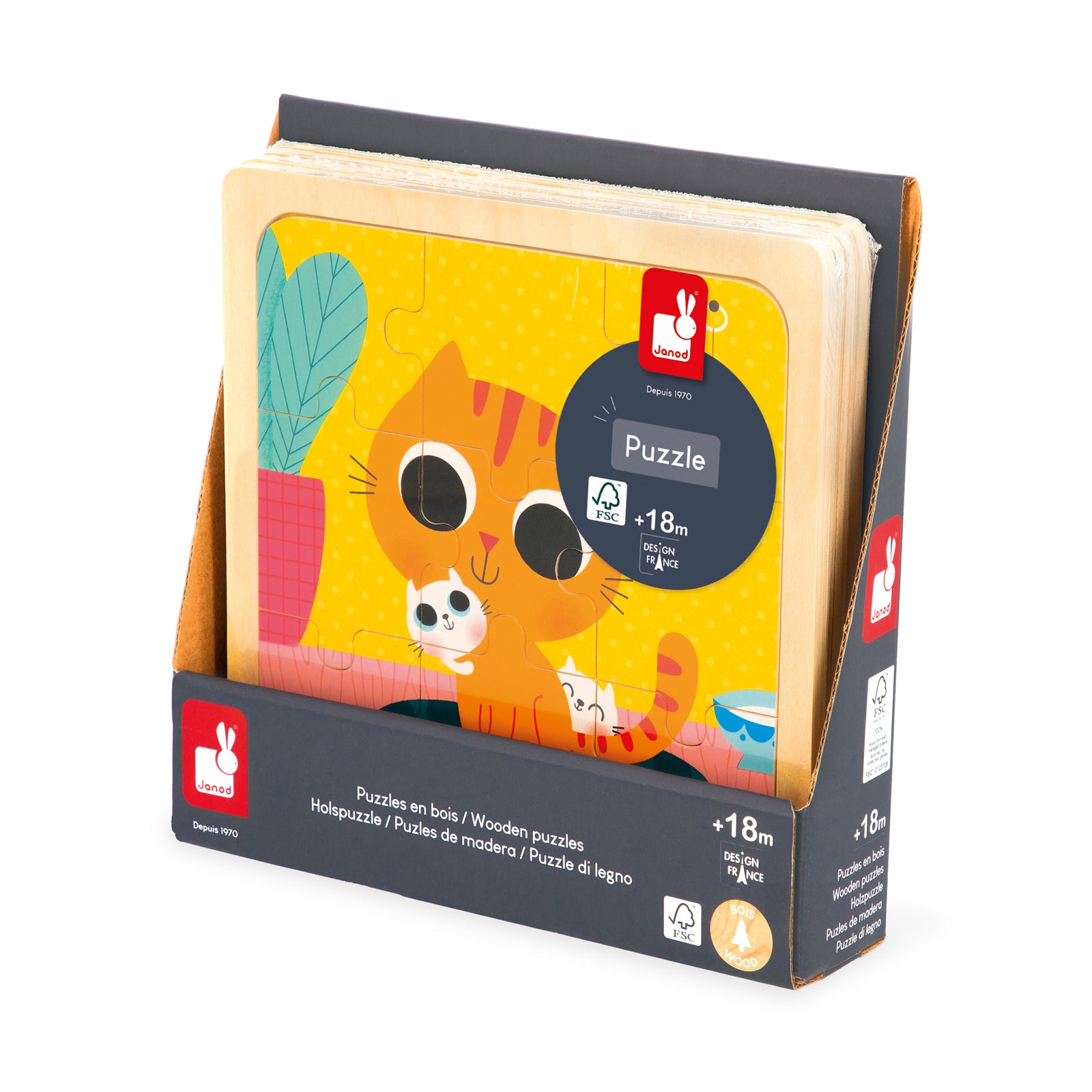 Janod Puzzel - Kat Peanut, Janod