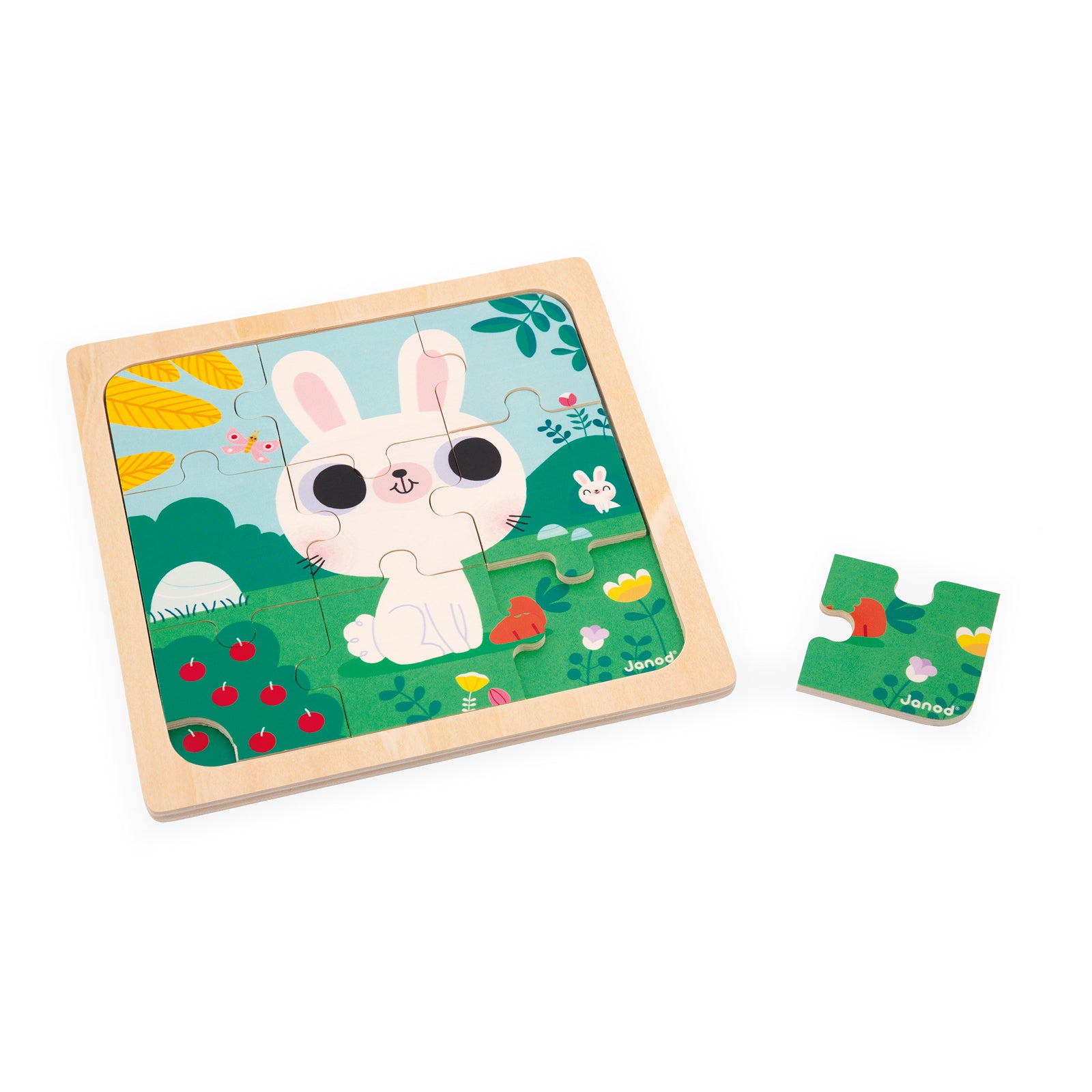 Janod Puzzel - Konijn Wit, Janod