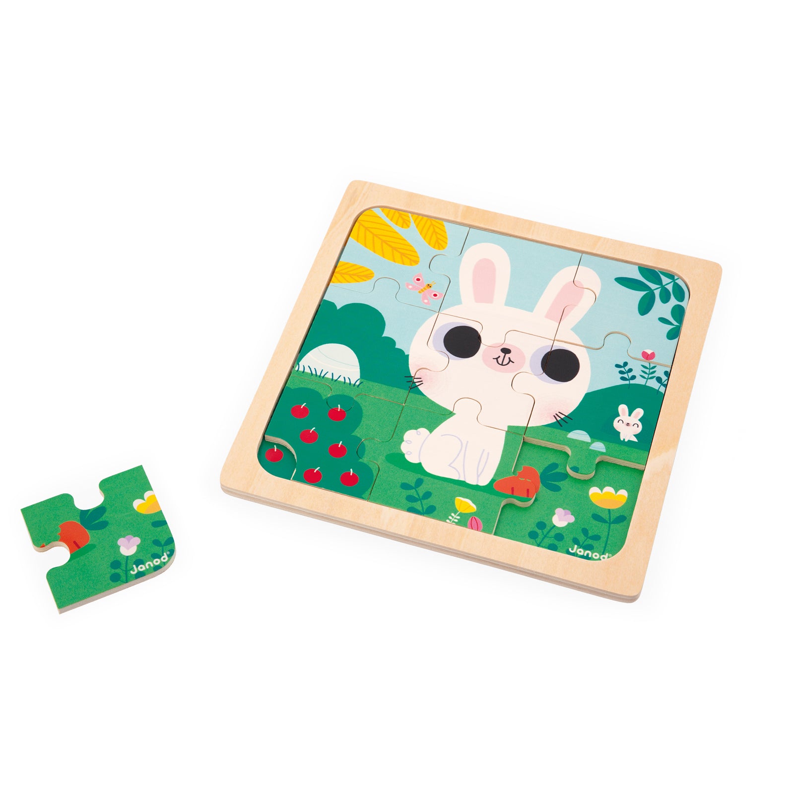 Janod Puzzel - Konijn Wit, Janod