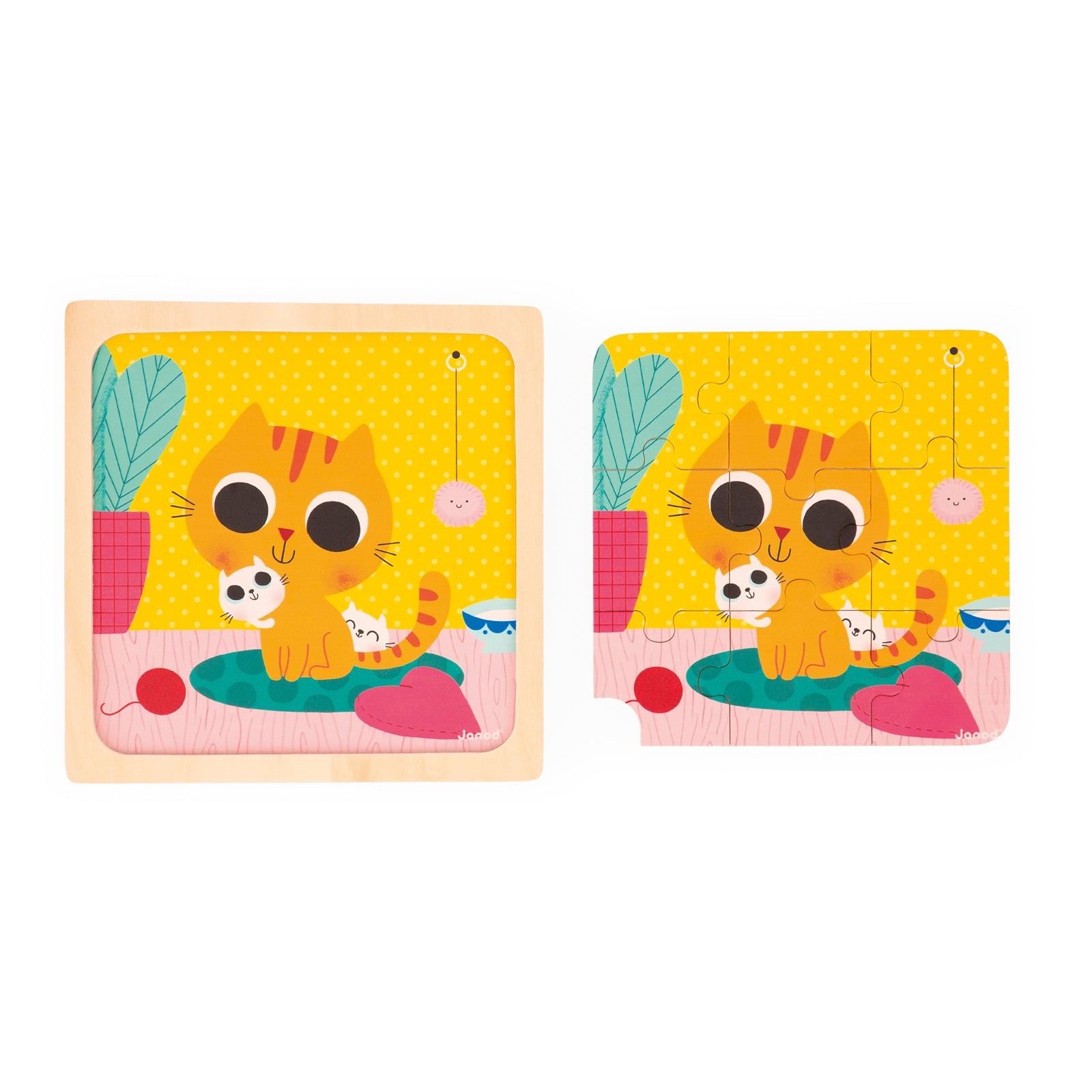 Janod Puzzelset - 3 Puzzels Met 9 Stukken, Janod