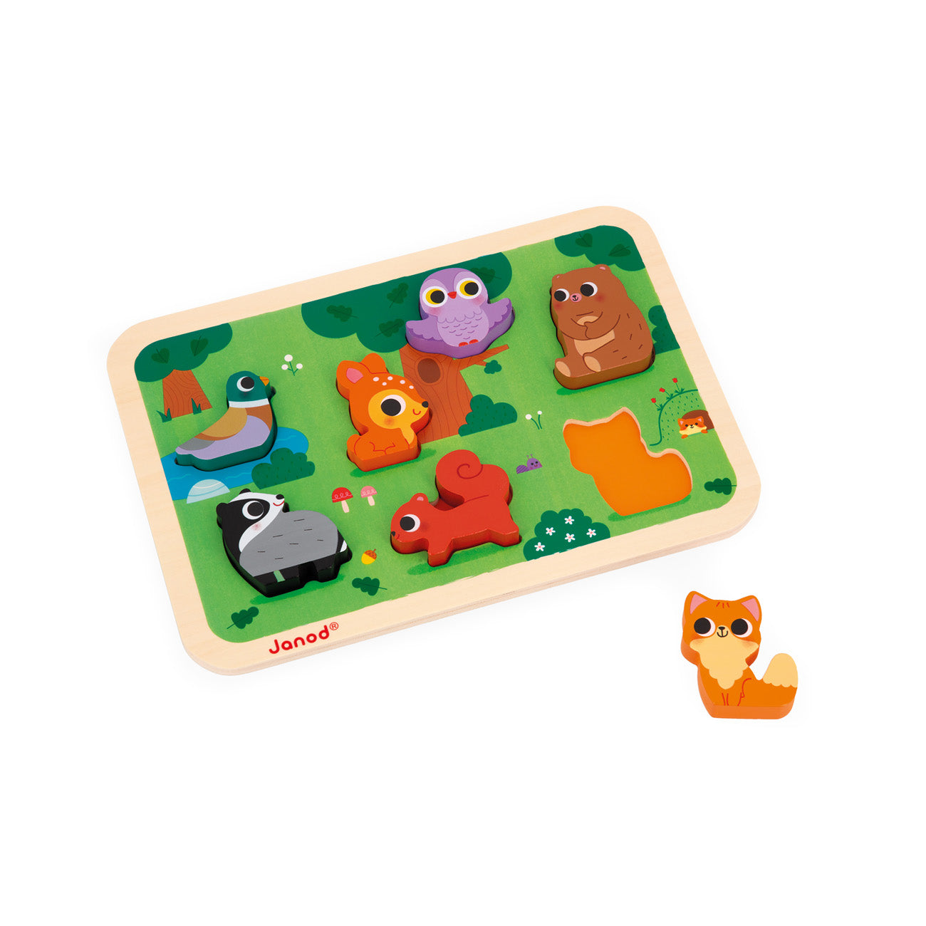 Janod Chunky Puzzel - Het Bos, Janod