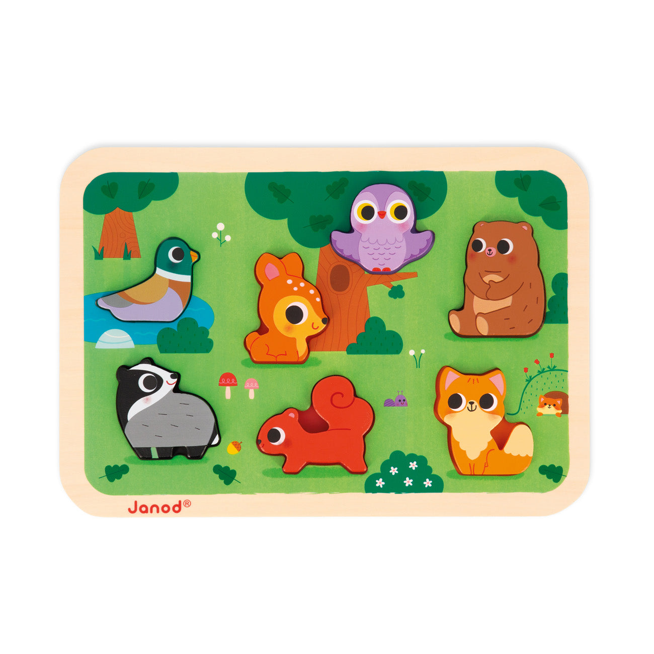 Janod Chunky Puzzel - Het Bos, Janod