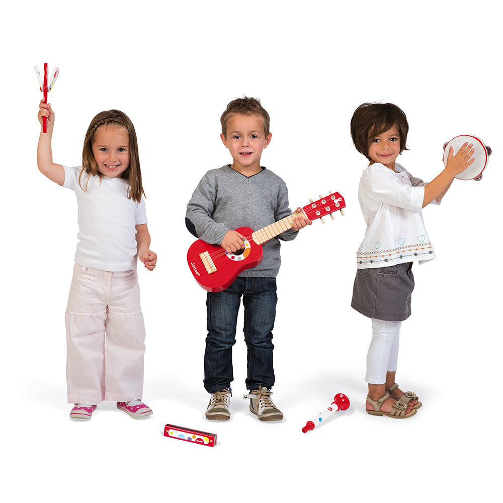 Janod Confetti - Muziekinstrumenten Set Rood, Janod