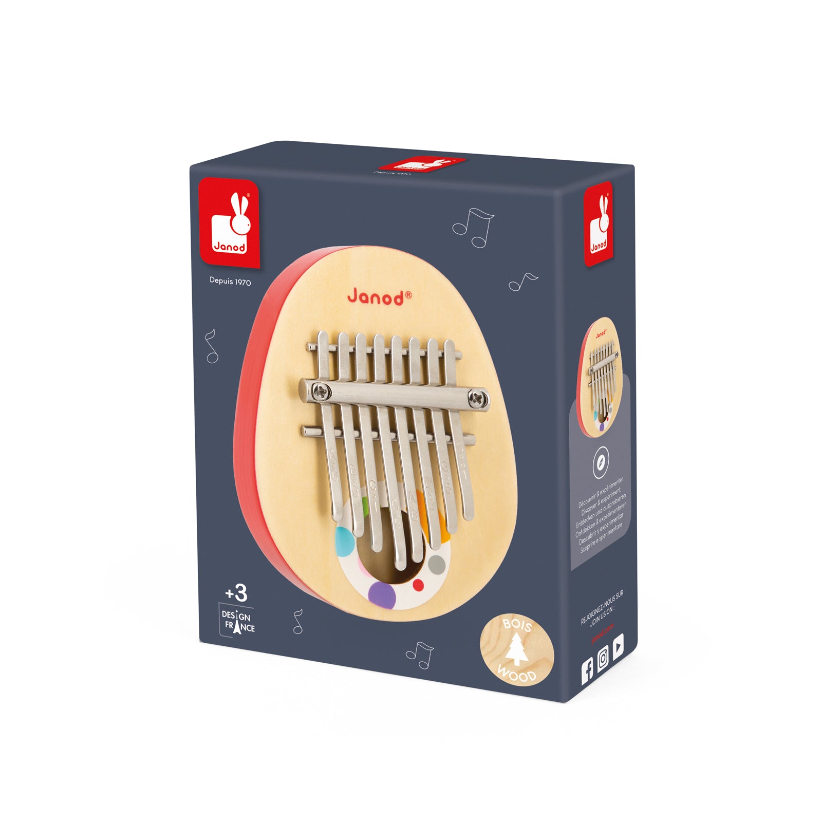 Janod Confetti - Kalimba Duimpiano, Janod