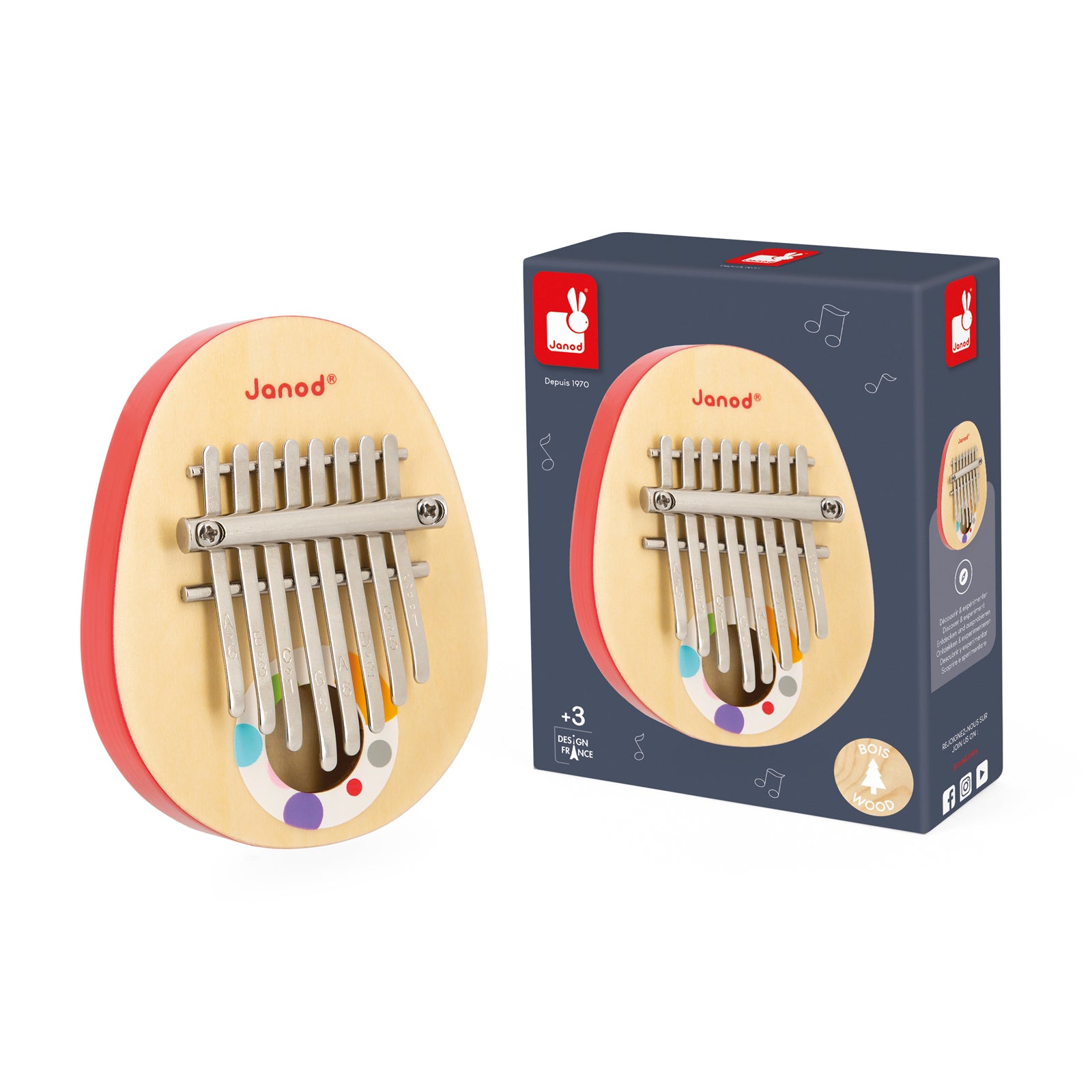 Janod Confetti - Kalimba Duimpiano, Janod