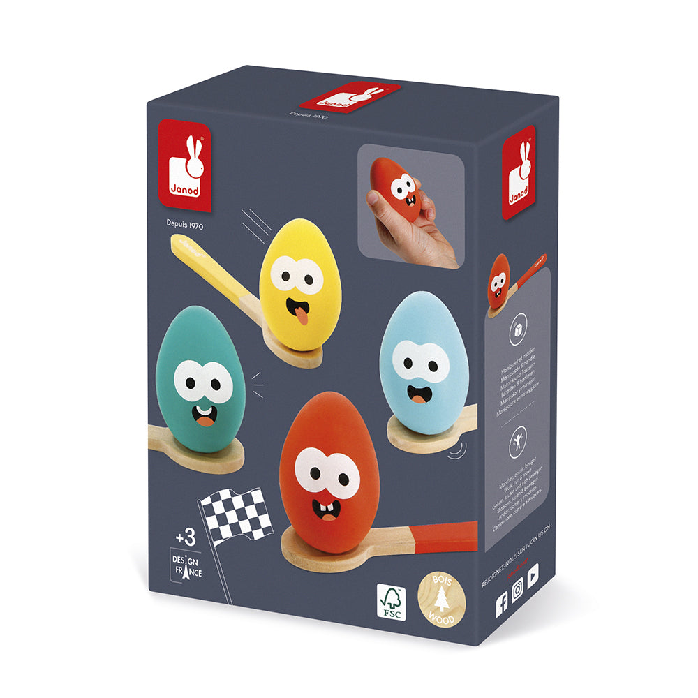 Janod Verjaardagsspel - Eieren Race, Janod