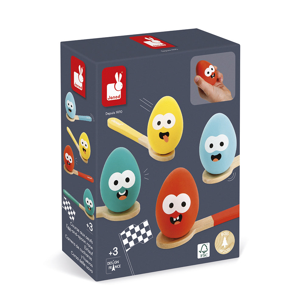 Janod Verjaardagsspel - Eieren Race, Janod