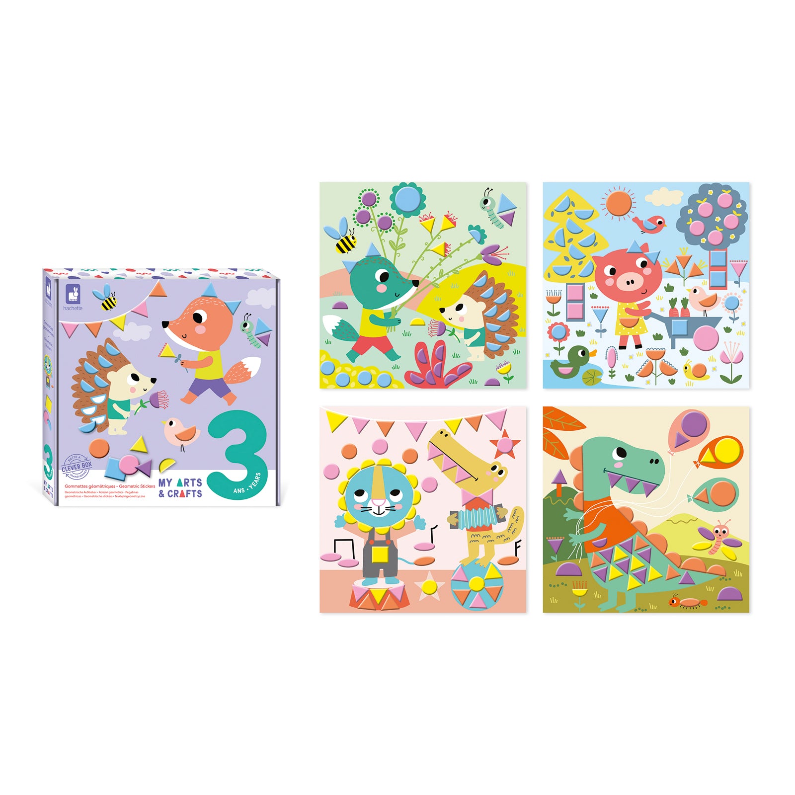 Janod Atelier - 3 Jaar - Geometrische Stickers, Janod