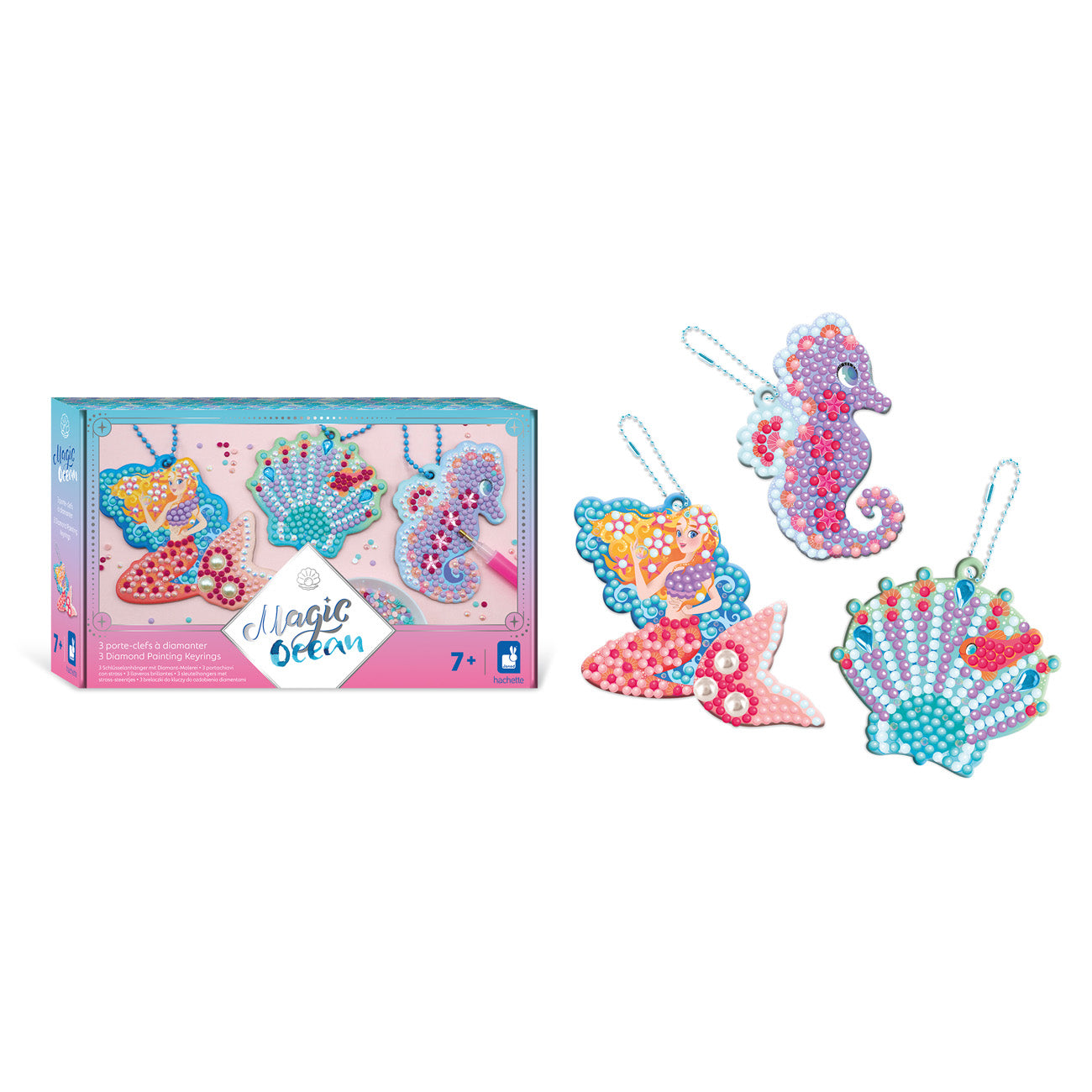 Janod Atelier - Magic Ocean - Sleutelhangers Met Strass, Janod