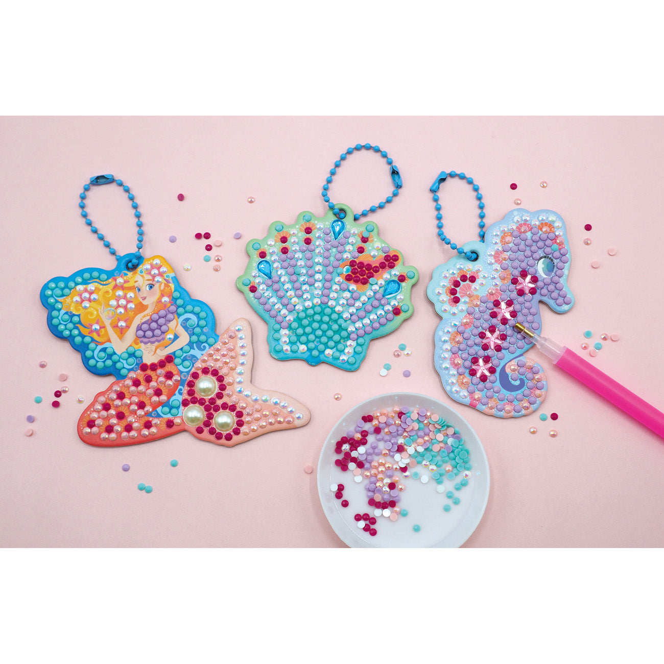 Janod Atelier - Magic Ocean - Sleutelhangers Met Strass, Janod