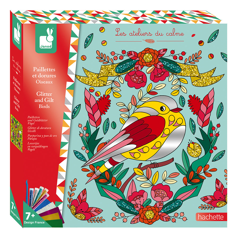 Janod Atelier - Glitter En Vergulde Vogel, Janod