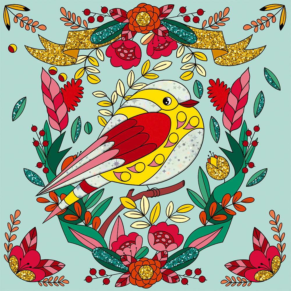 Janod Atelier - Glitter En Vergulde Vogel, Janod