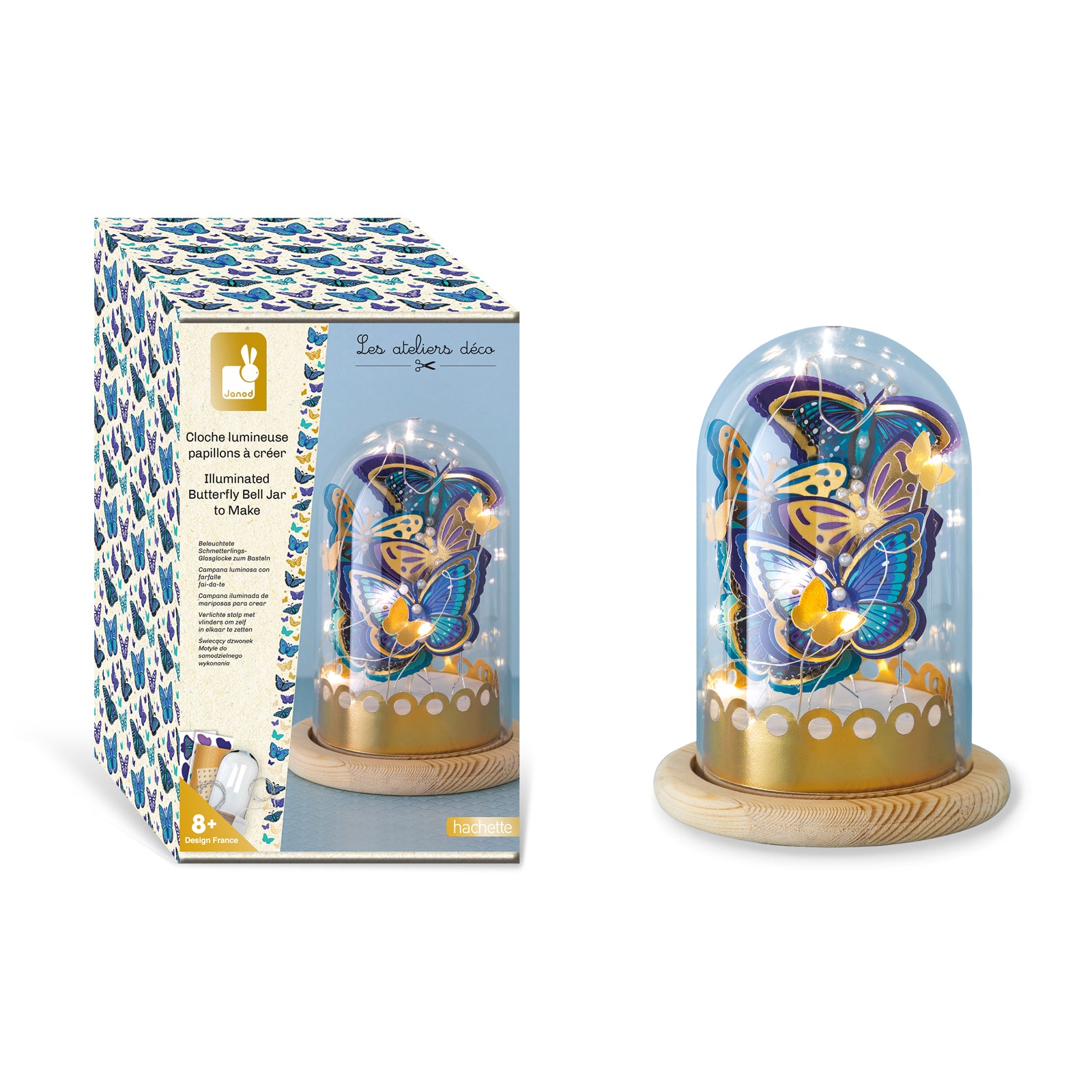 Janod Atelier Deco - Verlichte Stolp Met Vlindertjes, Janod