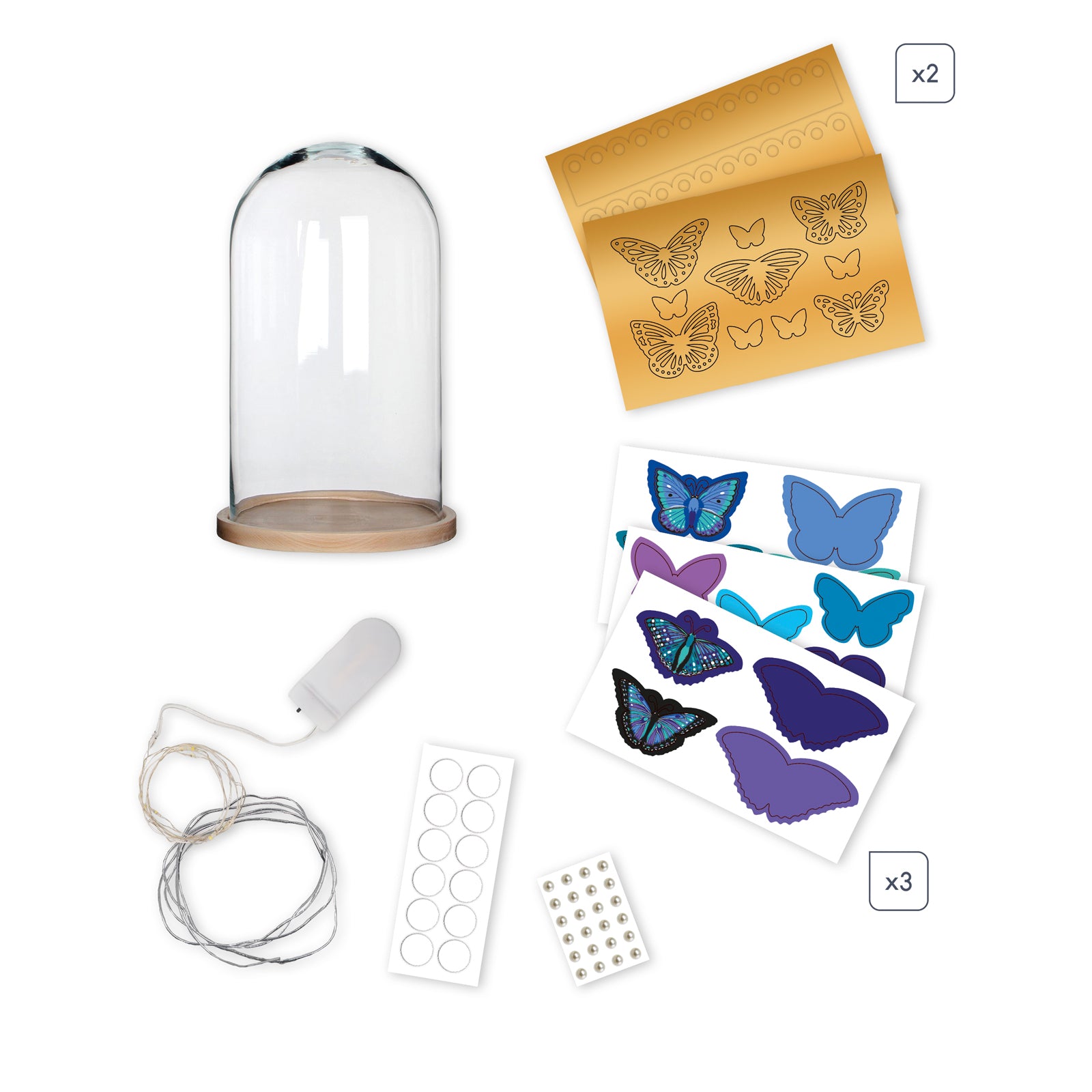 Janod Atelier Deco - Verlichte Stolp Met Vlindertjes, Janod