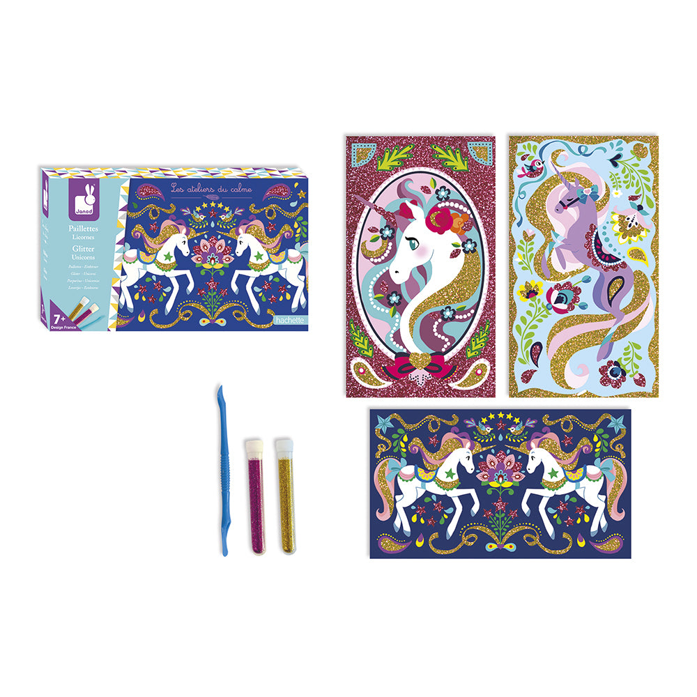 Janod Atelier - Glitter Eenhoorns, Janod