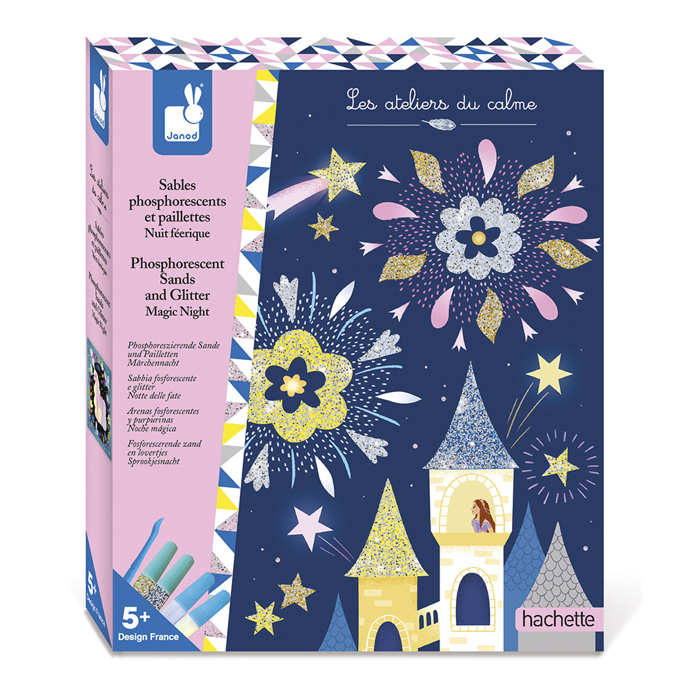 Janod Atelier - Glow In The Dark Zand En Glitter Nacht, Janod