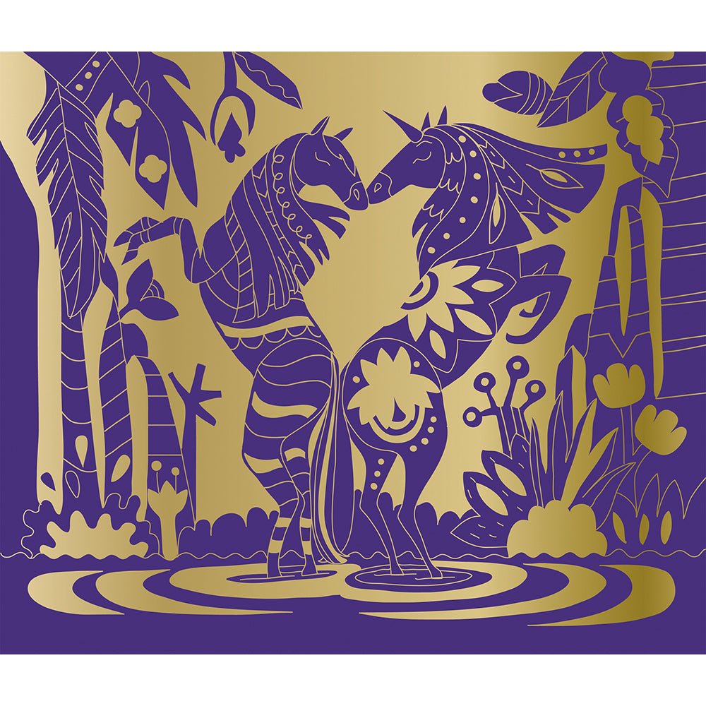 Janod Atelier - Scratch Art Paarden En Eenhoorns, Janod
