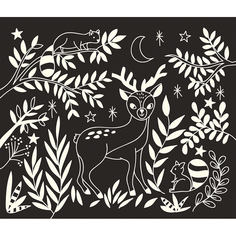 Janod Atelier - Scratch Art Glow In The Dark, Janod
