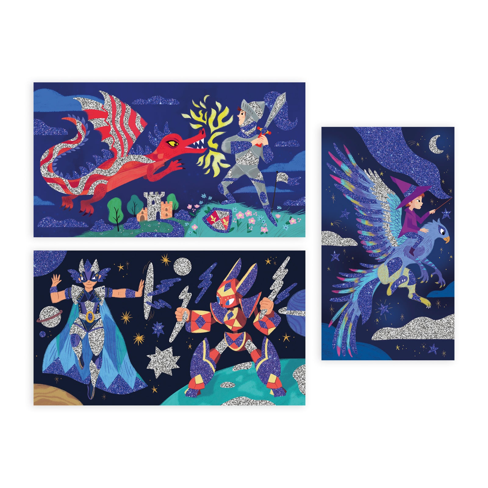 Janod Atelier Deco - Superhelden Met Glitters, Janod