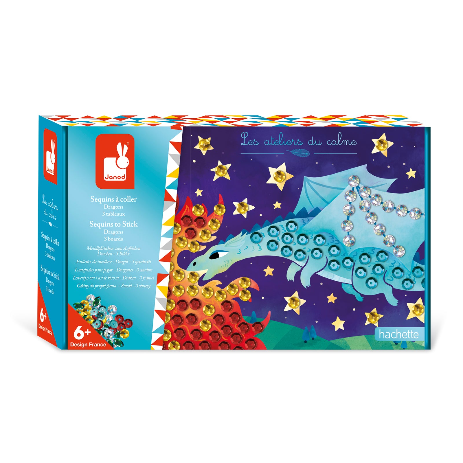 Janod Atelier Deco - Pailletten Draken, Janod