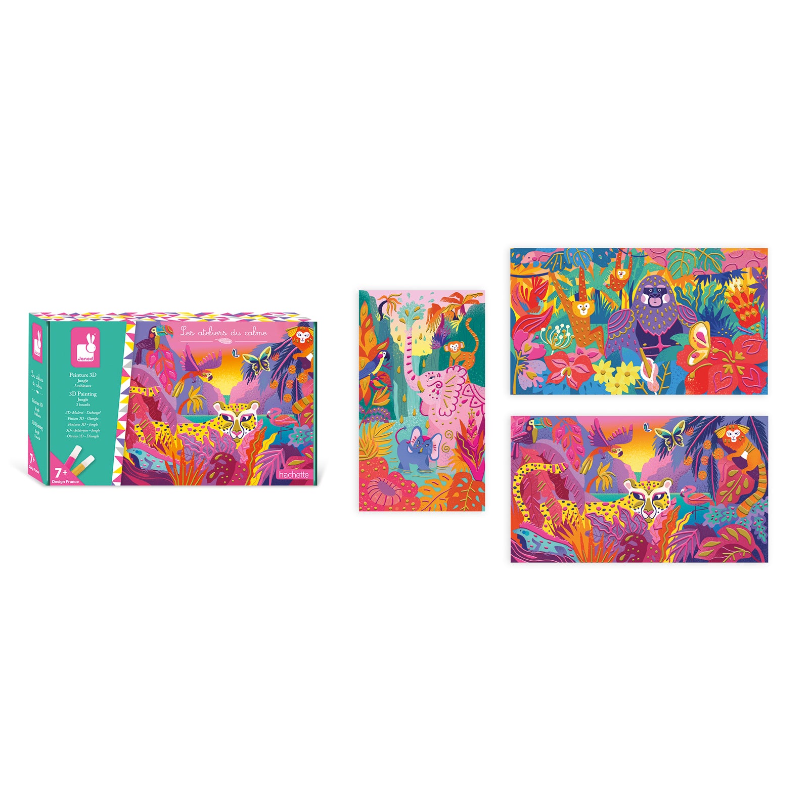 Janod Atelier - 3D Schilderset Jungle, Janod