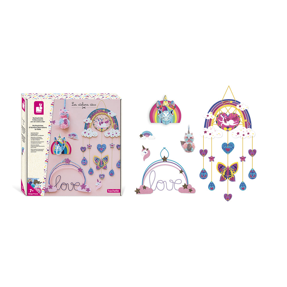 Janod Atelier Deco - Knutselset Regenboog, Janod