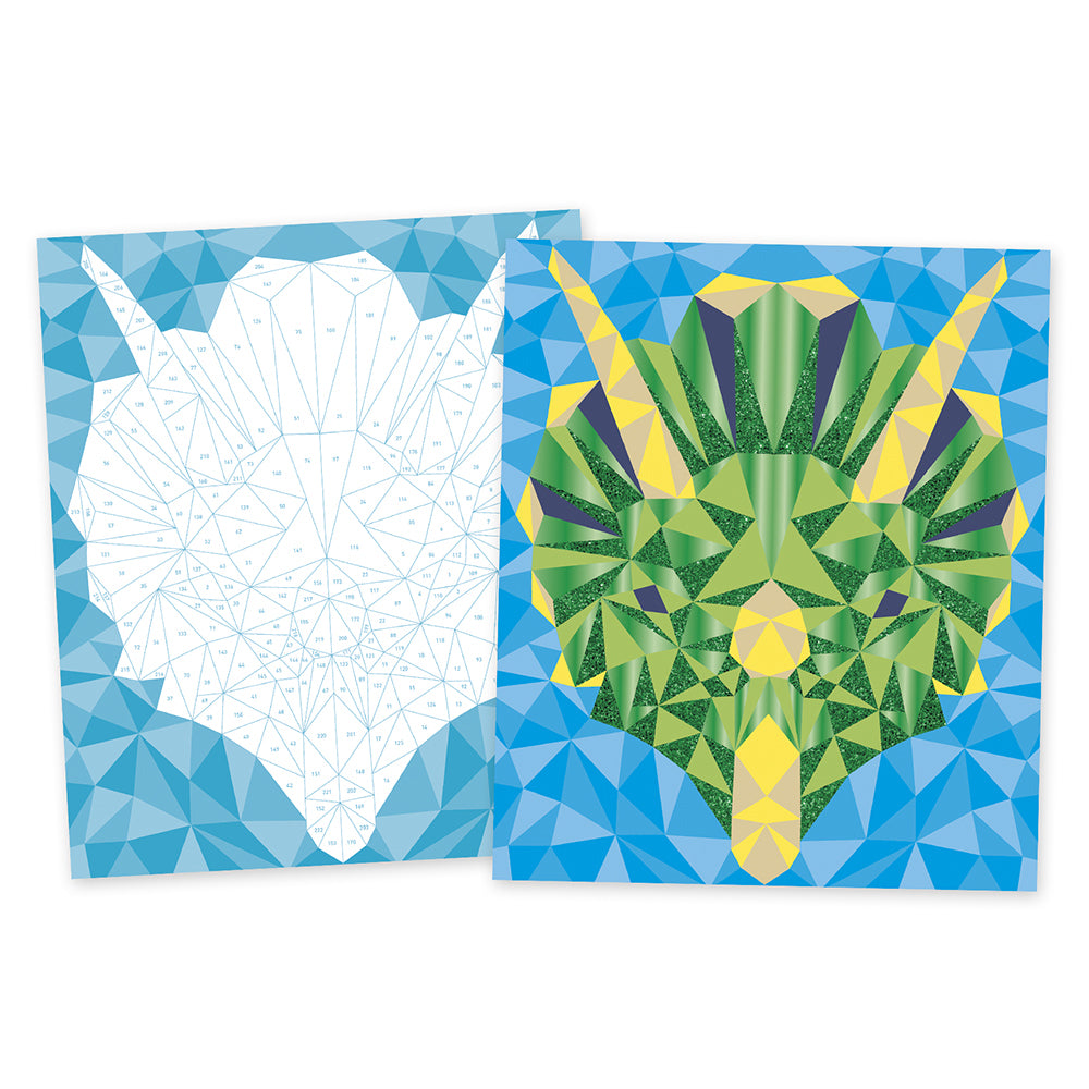 Janod Atelier Mysterix - Mozaiek Foamstickers Dinosarus, Janod
