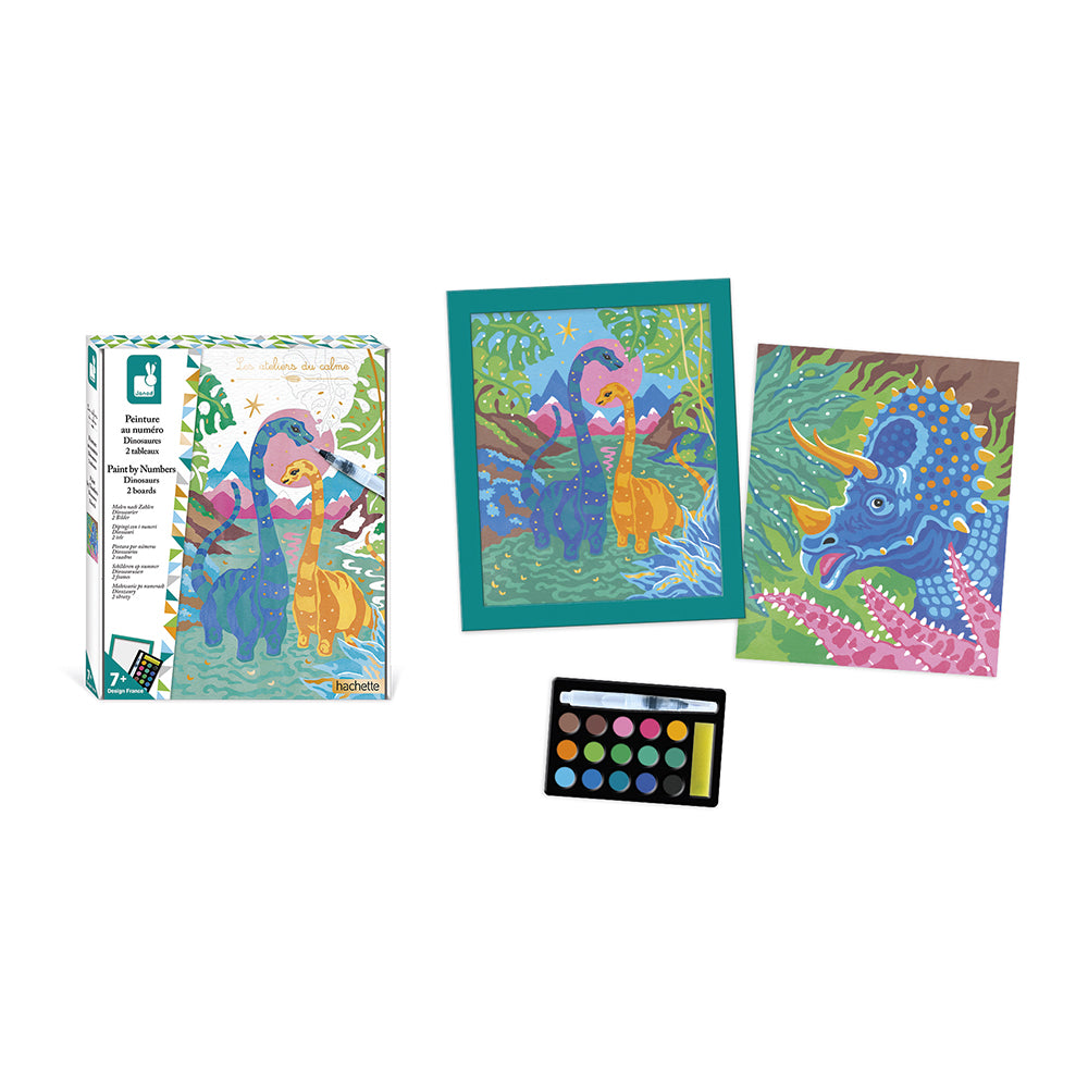 Janod Atelier - Verven Op Nummer - Dinosaurussen, Janod