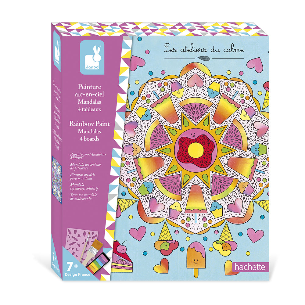 Janod Atelier - Regenboog Schilderij Mandalas, Janod